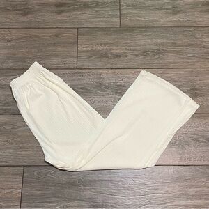 3.3 Field Trip Cream Flowy Wide Leg Pants